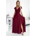 Dámské šaty 411-8 CRYSTAL bordó - Numoco