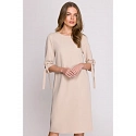 Dámské šaty S393 béžové - Stylove