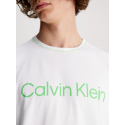 Pánské pyžamo NM2471E bílo/béžové - Calvin Klein