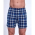 Pánské boxerky Comfort 002/318 Tmavě se světle modrá karo - Cornette
