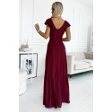 Dámské šaty 411-8 CRYSTAL bordó - Numoco