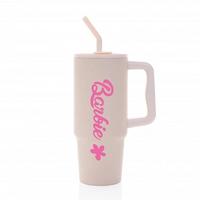 BARBIE - světle růžový cestovní termohrnek 900 ml BARBIE - světle růžový cestovní termohrnek 900 ml