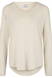 Dámské pyžamové tričko QS6143E-101 slonovinová - Calvin Klein
