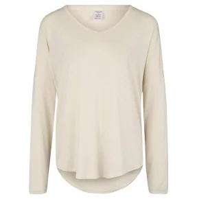 Dámské pyžamové tričko QS6143E-101 slonovinová - Calvin Klein