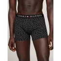 Pánský dárkový set boxerky + ponožky  UM0UM03048 0GU černé se vzorem - Tommy Hilfiger