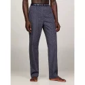 Pánské pyžamové kalhoty UM0UM02993 02E tm. modré s potiskem - Tommy Hilfiger