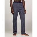 Pánské pyžamové kalhoty UM0UM02993 02E tm. modré s potiskem - Tommy Hilfiger
