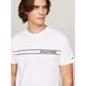 Pánské tričko UM0UM03196 YBR bílé - Tommy Hilfiger
