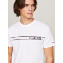 Pánské tričko UM0UM03196 YBR bílé - Tommy Hilfiger