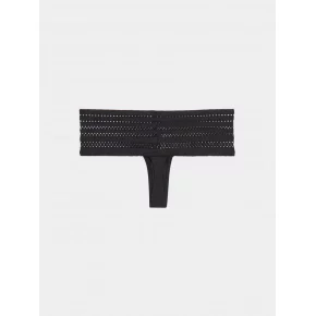 Dámská tanga Cotton Wide thong DK5025 - DKNY