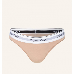 Dámské tanga QF7050E 7NS béžová - Calvin Klein