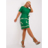 Dámské šaty plus size LK SK 505731.84 Zelená s potiskem - FPrice