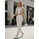 Dámské džíny UY2860 krémové - FashionStreet