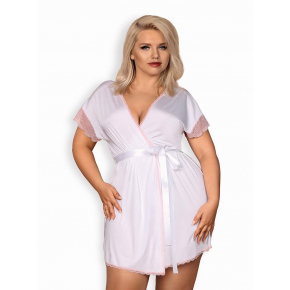 Elegantní župan Girlly peignoir XXL - Obsessive