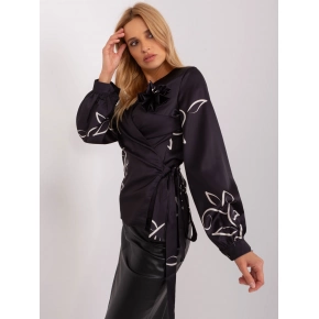 Dámská halenka LK BZ 509423.22 Černá vzor - FPrice