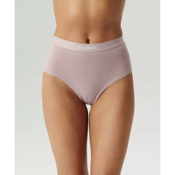 Dámské kalhotky 3PACK Maxi Sport 3CLP-009 Černá/šedá/pudr růžová - Atlantic