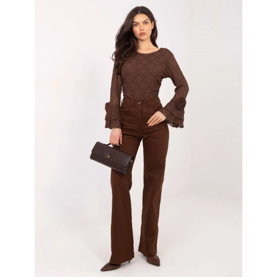 Dámské kalhoty LK SP 510106.14P Tmavě hnědá - FPrice