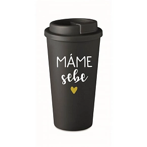 MÁME SEBE - černý termohrnek 475 ml
