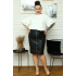 Dámská sukně Plus size P336 Černá - Karko