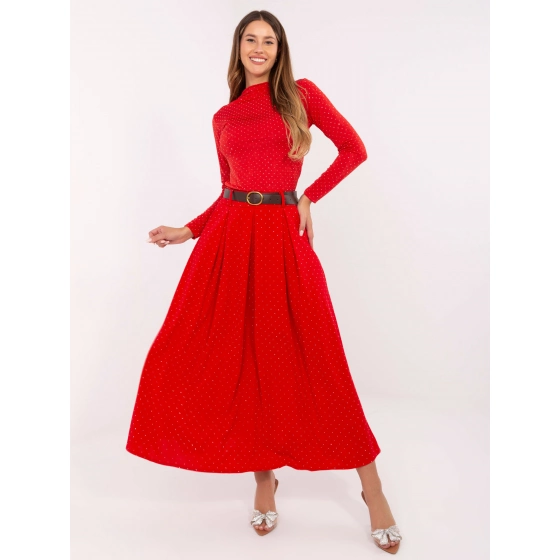 Dámská sukně DHJ SD 19720-1.32 Červená - FPrice