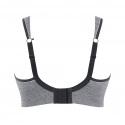 Podprsenka balkonetka Sports Balconnet charcoal marl 9441 melanž - Sculptresse