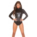 Dámské sexy body Latex Look T9270E černé - Koucla