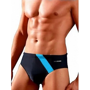 Plavkové plavky art.411 M-2XL černo - modré - Sesto Senso