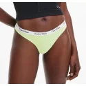 Dámská tanga D1617E LT3 žlutá - Calvin Klein