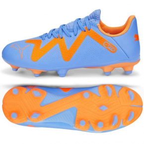 Dětské fotbalové boty Future Play FG/AG Jr 107199 01 Levandulová s neon oranžová - Puma