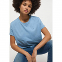 Dámské tričko Alina C Tee 1013387 5124 Jeans modrá - Mustang