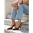 Dámské semišové sandály ZY1385 hnědé- FashionStreet