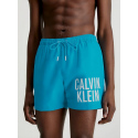 Pánské střední plavecké šortky se stahovací šňůrkou KM0KM00794 CVZ sv. modrá - Calvin Klein