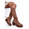 Kozačky  D8130 hnědé - Step in style