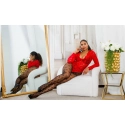 Dámské síťované punčocháče "Hearts" SR3980 černé - In-Stylefashion