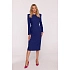 Dámské tužkové šaty S412 tmavě modré - Stylove