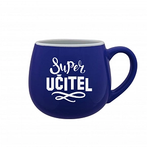 HRNEK SUPER UČITEL - modrý keramický hrníček 300 ml
