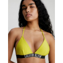 Dámský plavkový vrchní díl bikin KW0KW01967 LRF neon.žlutá - Calvin Klein